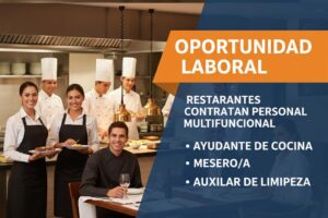 Lee más sobre el artículo Restaurantes Contratan Personal Multifuncional