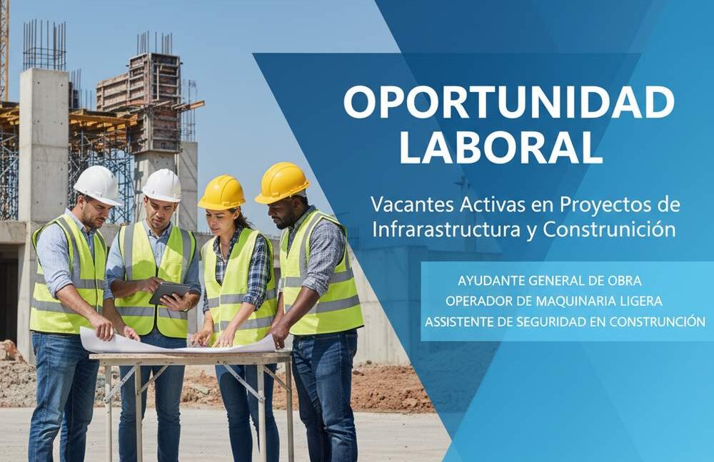 Lee más sobre el artículo Vacantes Activas en Proyectos de Infraestructura y Construcción