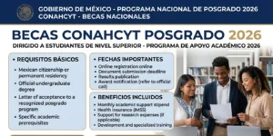 Lee más sobre el artículo Becas CONAHCYT posgrado 2026